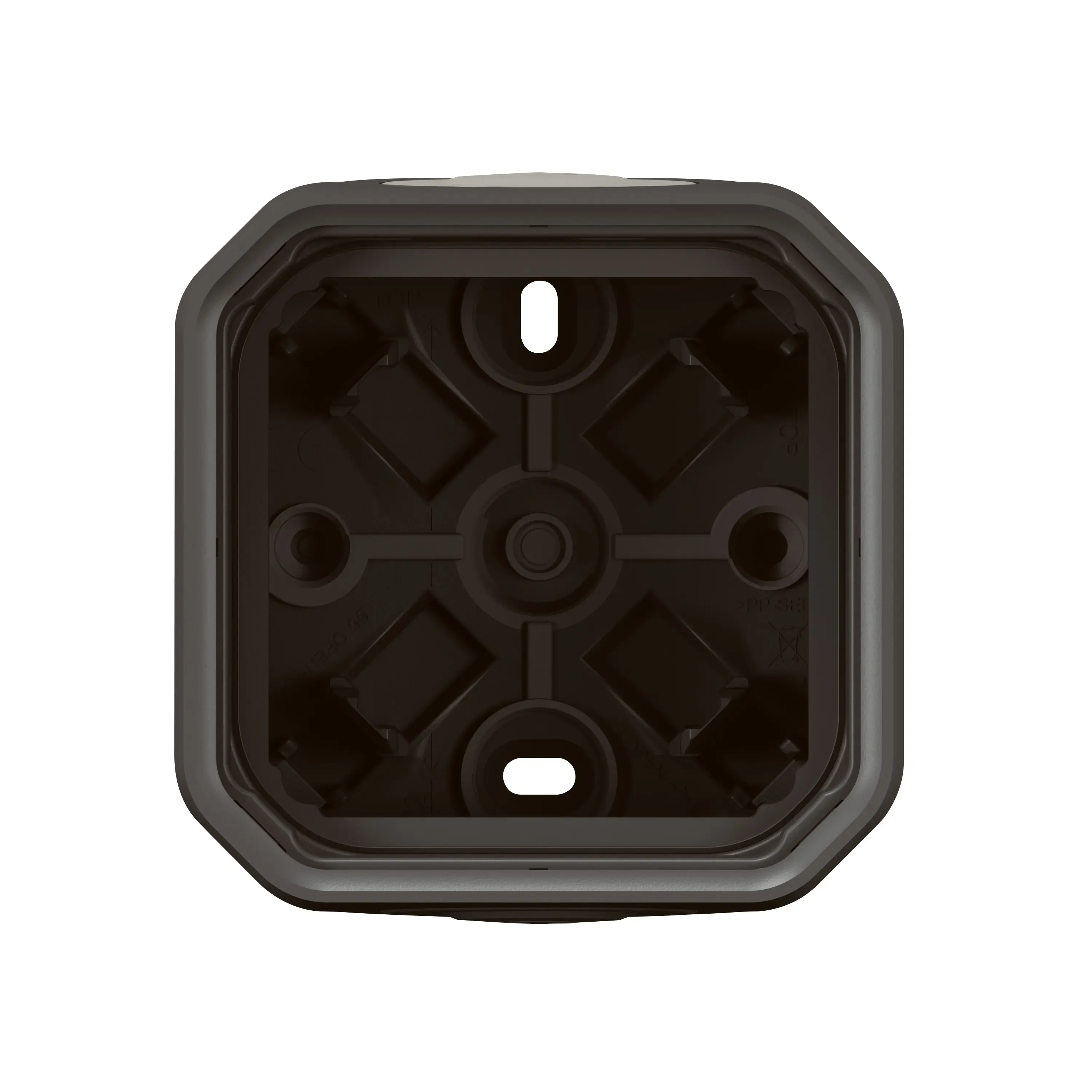 Boîtier saillie étanche — 1 poste — IP55 — anthracite
