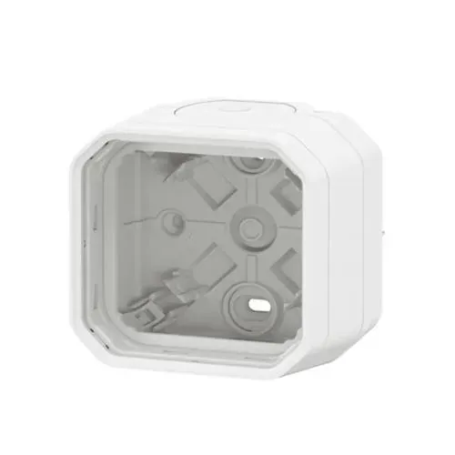 Boîtier saillie 1 poste — IP55 — blanc