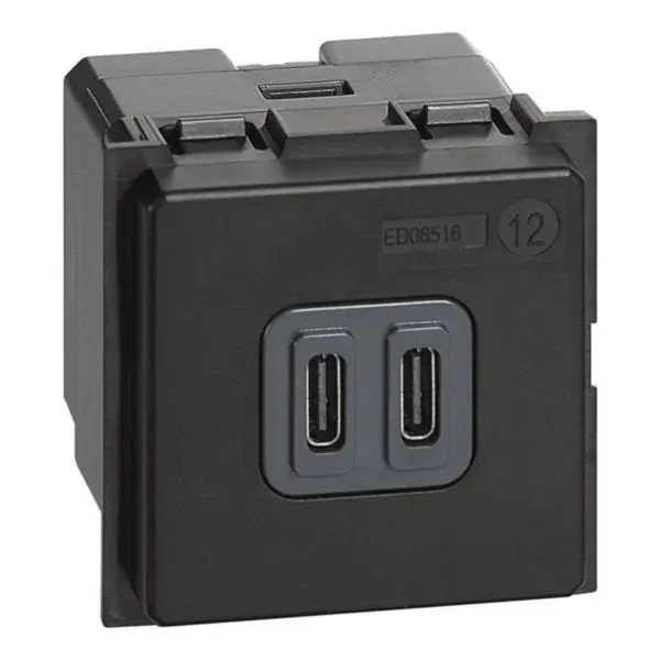 Prise USB Type-C — 2 modules — image 1