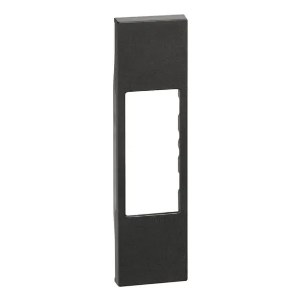 Enjoliveur plastron RJ45 — 1 rangée × 1 module — noir mat — image 1