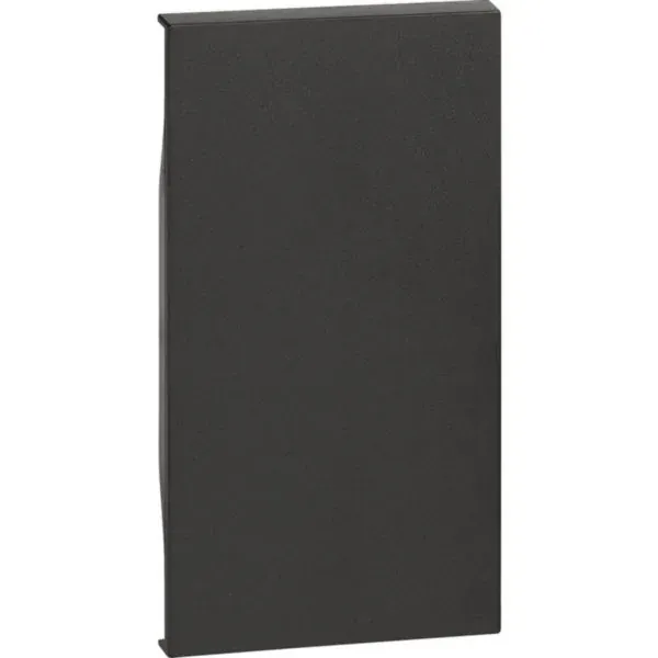 Enjoliveur obturateur — 1 rangée × 2 modules — noir mat — image 1
