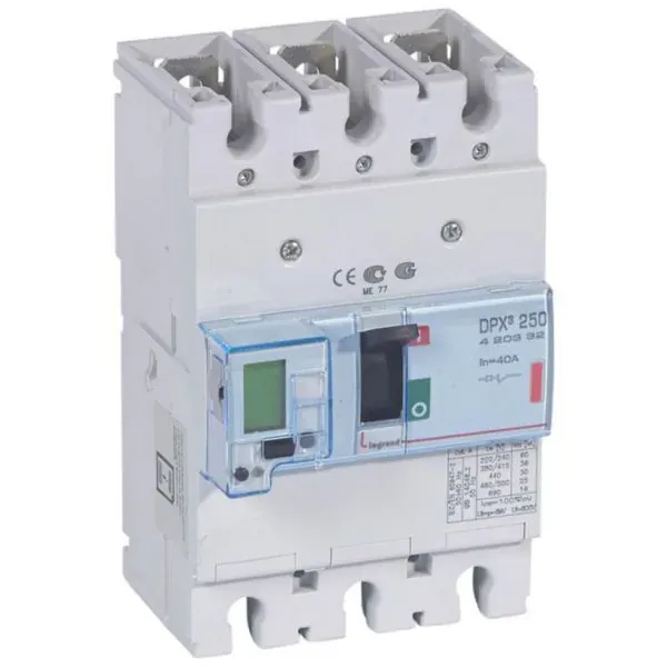 Disjoncteur de puissance 3P 40 A 400 V — 36 kA — déclencheur électronique — image 1