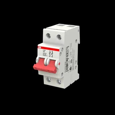 Interrupteur-sectionneur modulaire ABB E202/40G 2P 40 A — 2 modules — rail DIN — image 1