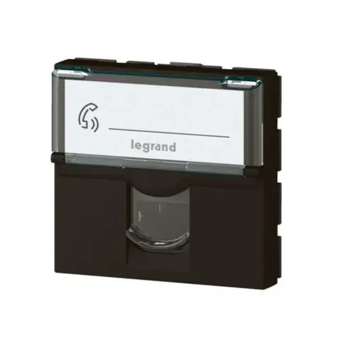 Prise RJ45 Cat6A STP — 2 modules — noir mat — image 1