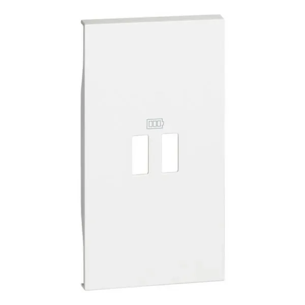 Enjoliveur pour prises USB — 2 modules blanc (gamme Living Now) — image 1