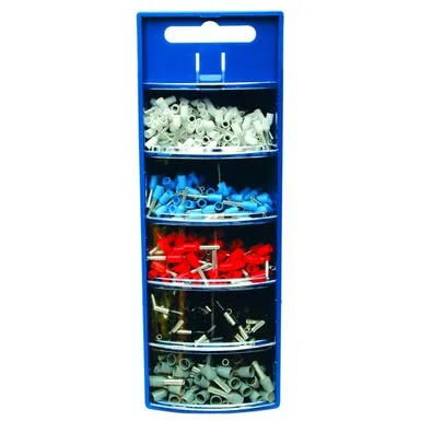 Assortiment d'embouts de câblage pré-isolés — 400 pièces — 0,5 à 2,5 mm² — image 1