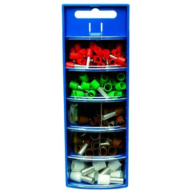 Boîte de poche assortiment embouts pré-isolés — 4/6/10/16 mm² — 100 pièces — image 1