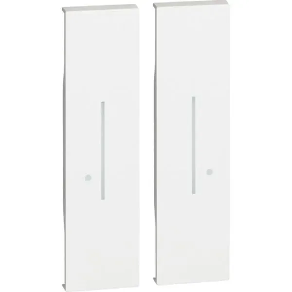 Enjoliveur pour commande double sans fil — 2 modules blanc (gamme Living Now) — image 1