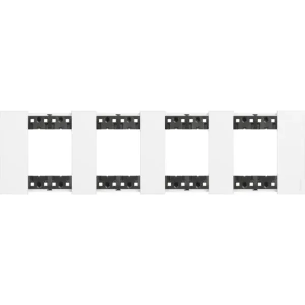 Plaque 4×2 modules blanc (Collection Blancs) (gamme Living Now) — image 1