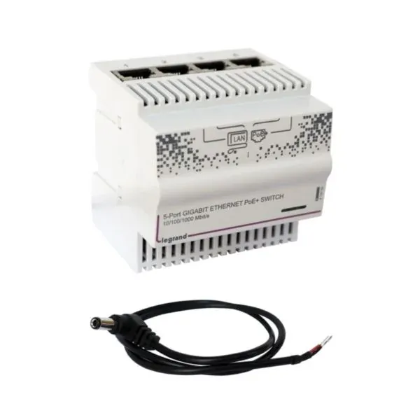 Switch gigabit modulaire PoE — 5 ports (4 PoE) — 60 W — image 1