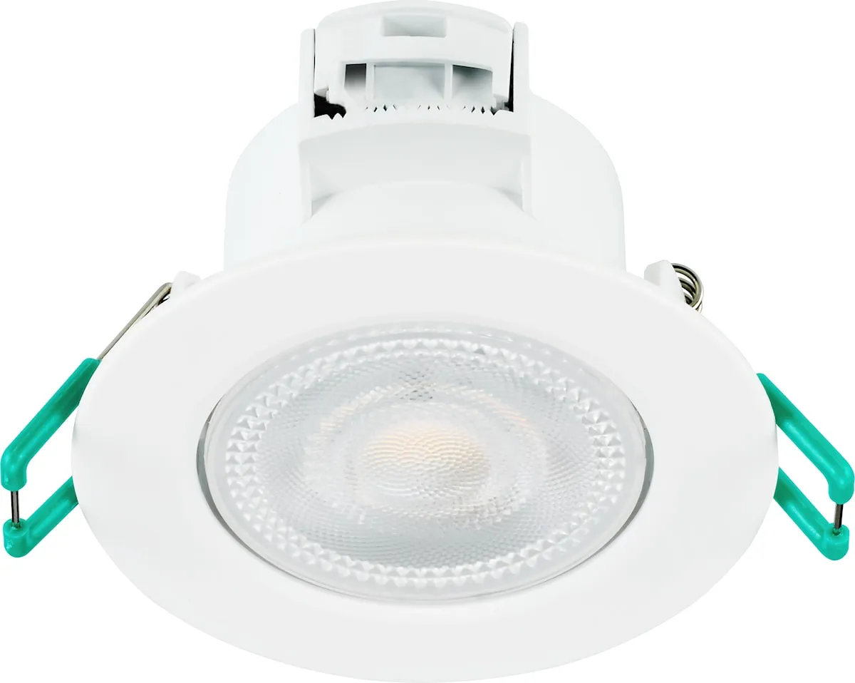 Spot LED encastré — 4,8 W — 550 lm — 3 CCT 2700/3000/4000 K — 38° — IP44