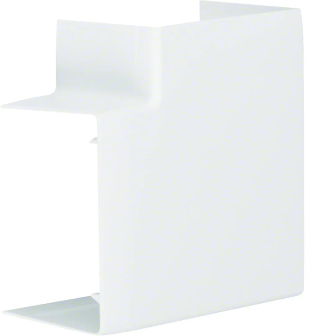 Angle plat cache de découpe — goulotte Liféa LF/LFF/LFH — 60×90 mm — blanc RAL 9016 — image 1