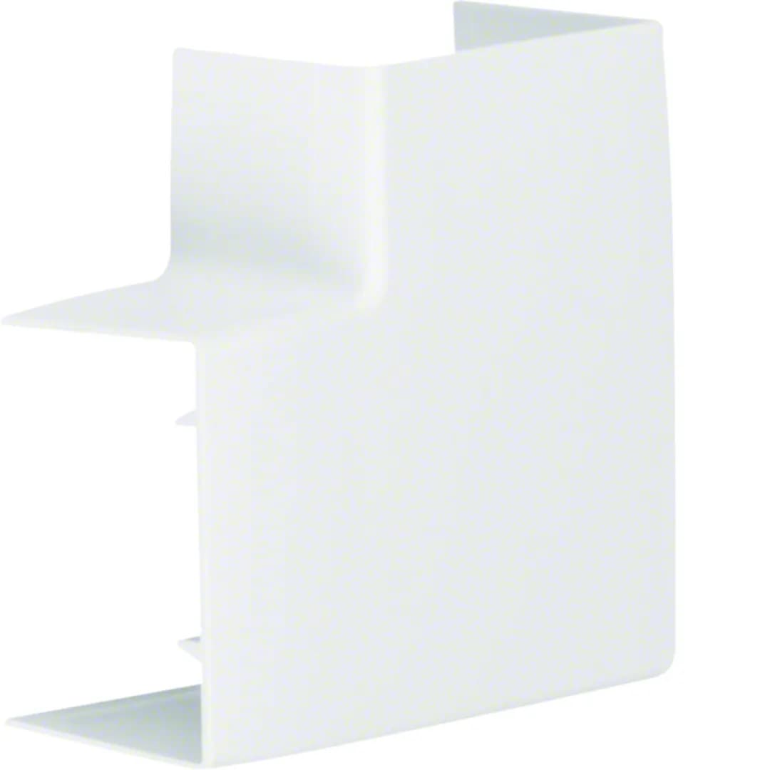 Angle plat — cache de découpe — goulotte LF/LFH 40×57 mm — blanc RAL 9016 — image 1