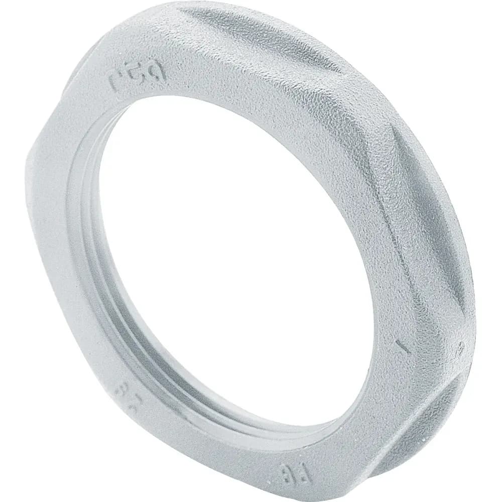 Écrou plastique PG29 — presse-étoupe hexagonal à embase — gris RAL7035 — image 1