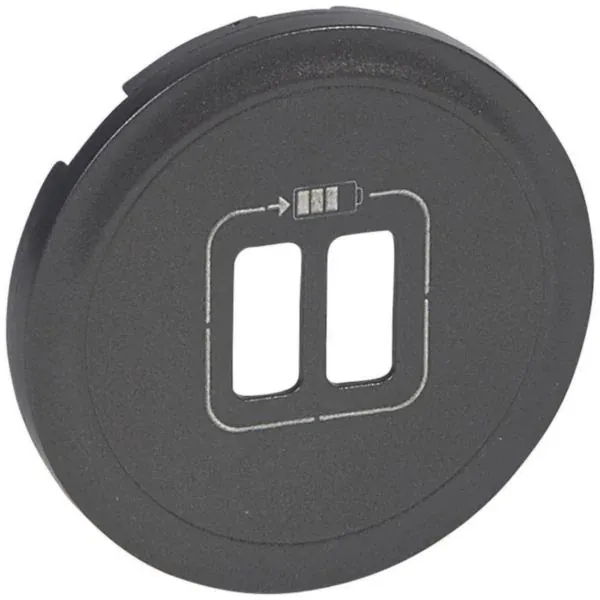 Enjoliveur prise USB Type-A & Type-C — Céliane Graphite — image 1