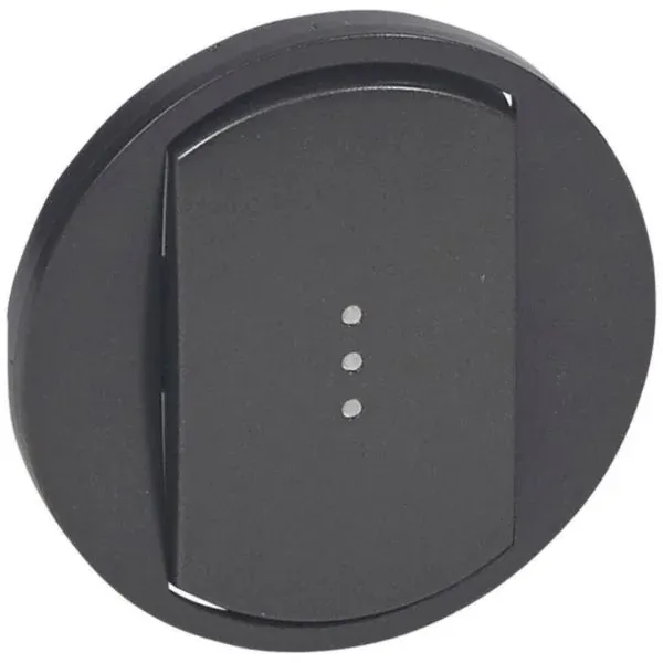 Enjoliveur commande/voyant simple (Céliane Graphite) — image 1