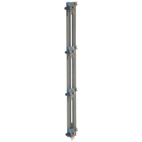 Peigne vertical monophasé — 4 rangées × 18 modules — entraxe 150 mm — VX³