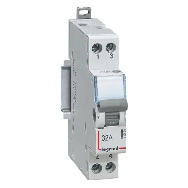 Interrupteur inverseur NO + NF — 1 module — 250 V — image 1