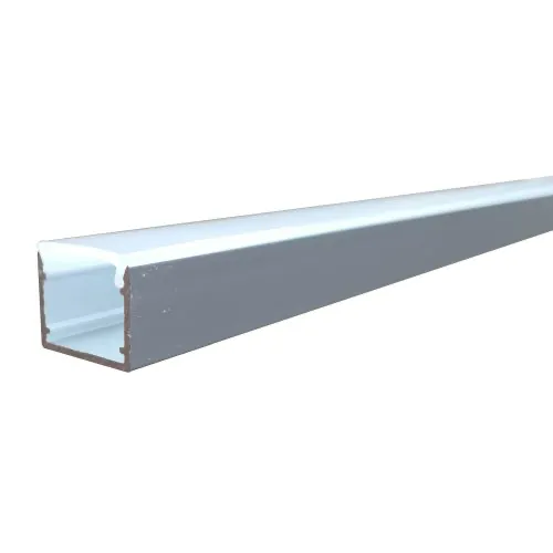 Profil LED baseline 17×15 mm — 2 m — aluminium anodisé — kit complet — image 1