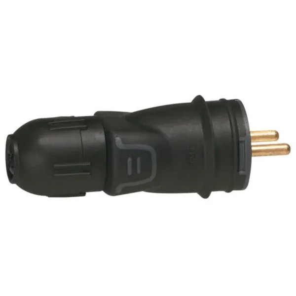 Fiche mâle 2P+T 16 A IP44 IK08 — connexion auto — image 1