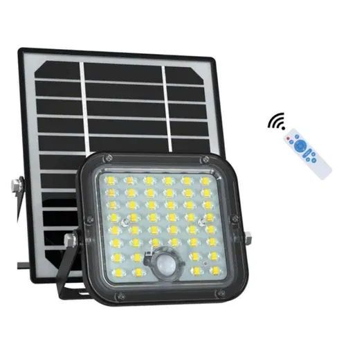 Projecteur solaire 10 W — 1500 lm — 3000 K — détecteur IR 120° — IP65 — IK10 — image 1
