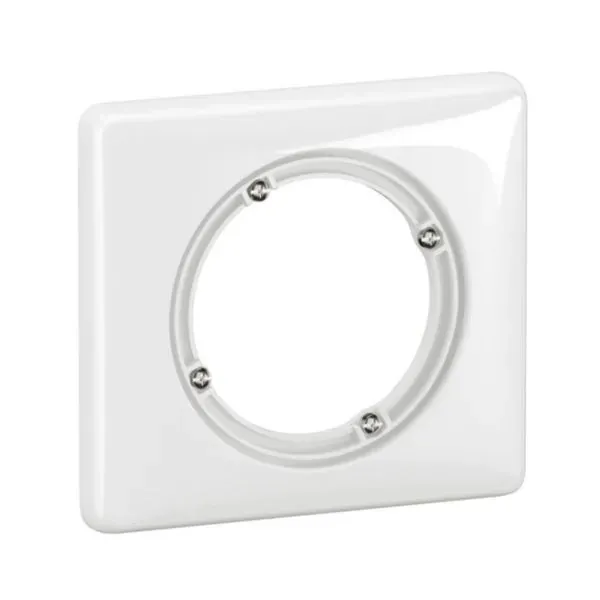Plaque 1 poste — IP44 — blanc