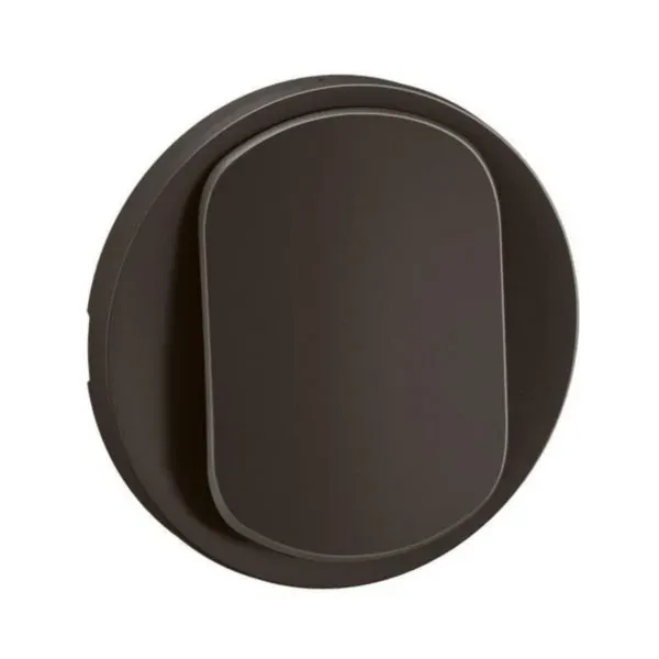 Enjoliveur interrupteur / va-et-vient / poussoir — Noir Céliane — image 1