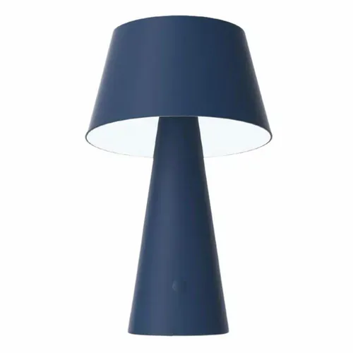 Lampe de table bleu mat solaire et USB — 500 lm — 3000 K — IP65 — IK07 — image 1