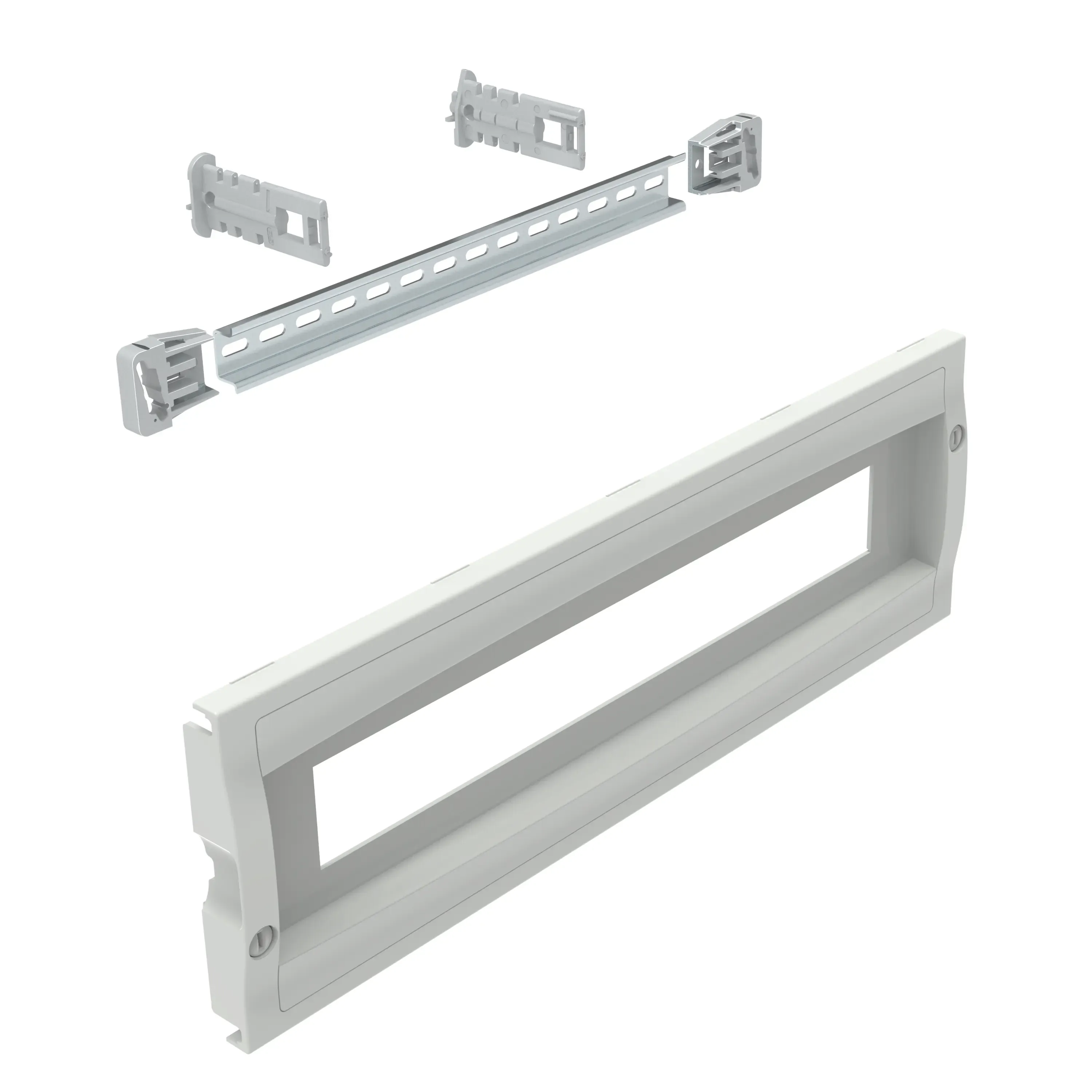 Plastron modulaire plastique H150 × L800 — avec rail — image 1