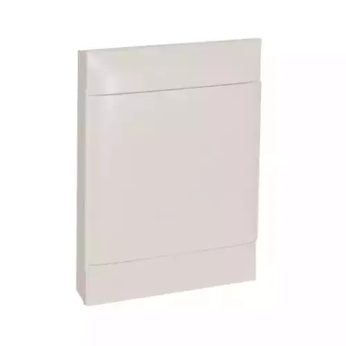 Coffret saillie — 2 rangées × 12 modules — Porte blanche — Bornier T+N — IK07 — image 1