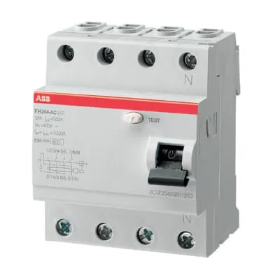 Interrupteur différentiel 4P — 25 A — 300 mA — type AC — bornes à vis — image 1
