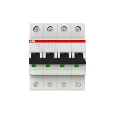 Disjoncteur modulaire 4P 10 A — courbe C — 6/10 kA — série S200 — image 1