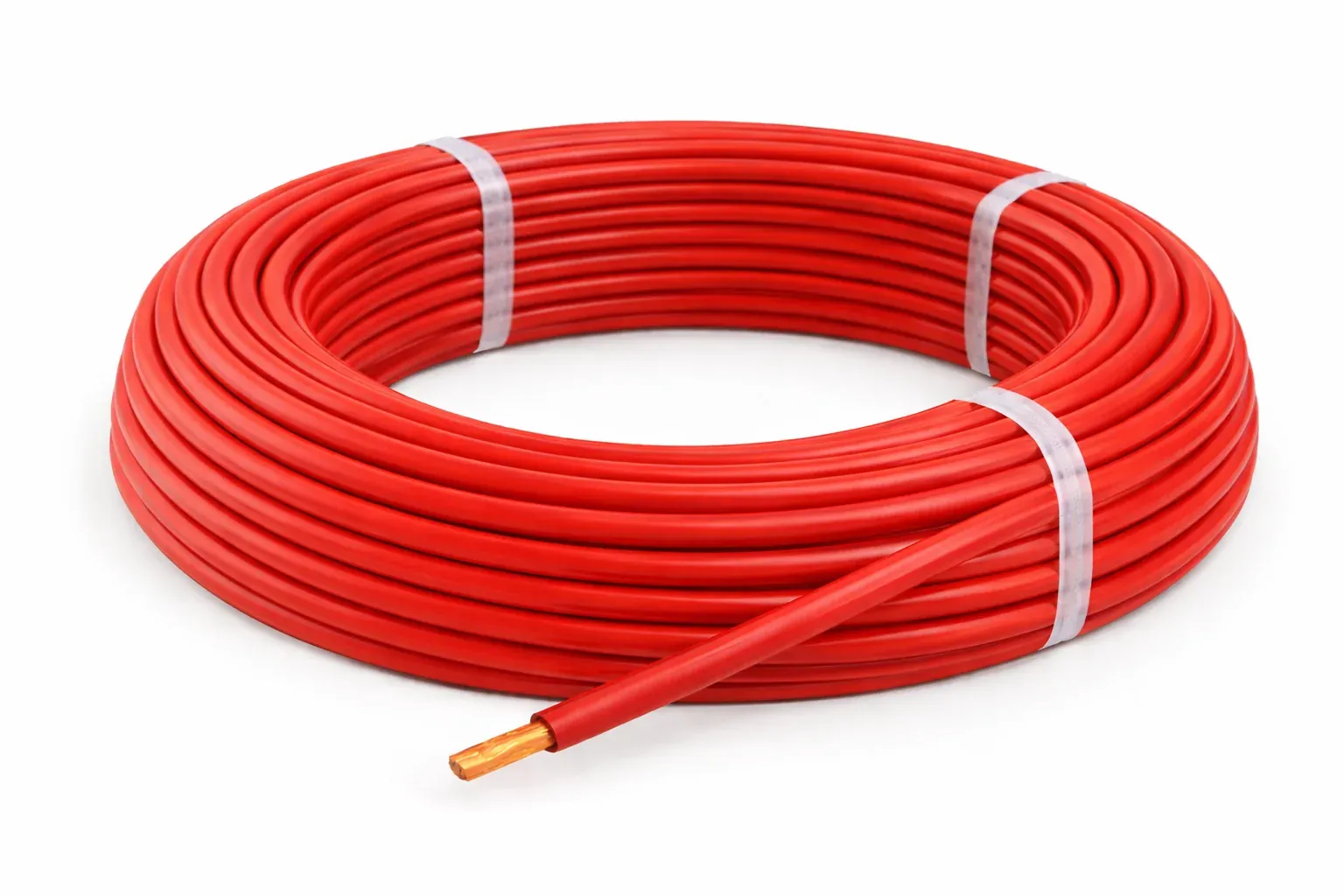 Fil rigide H07V‑U 1×1,5 rouge — couronne 100 m