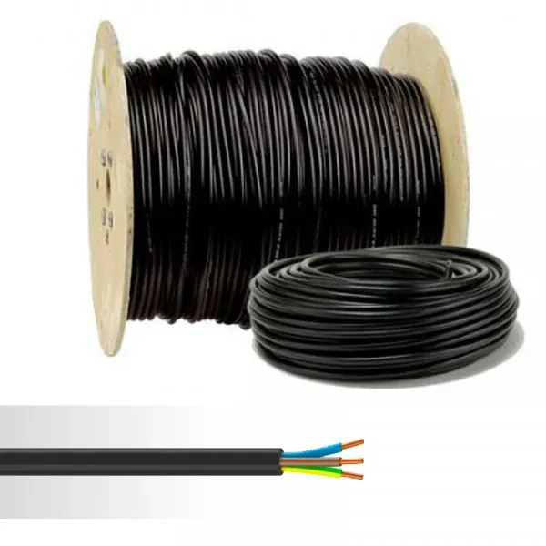 Câble rigide U‑1000 R2V 3G10 — Touret 500m — au mètre — image 1