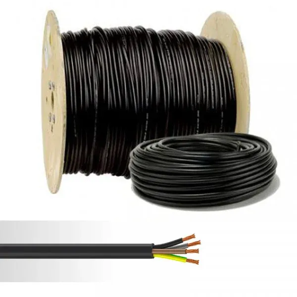 U-1000 R2V 4G2,5 – Câble rigide 2,5 mm² avec terre – Touret 500m – au mètre — image 1