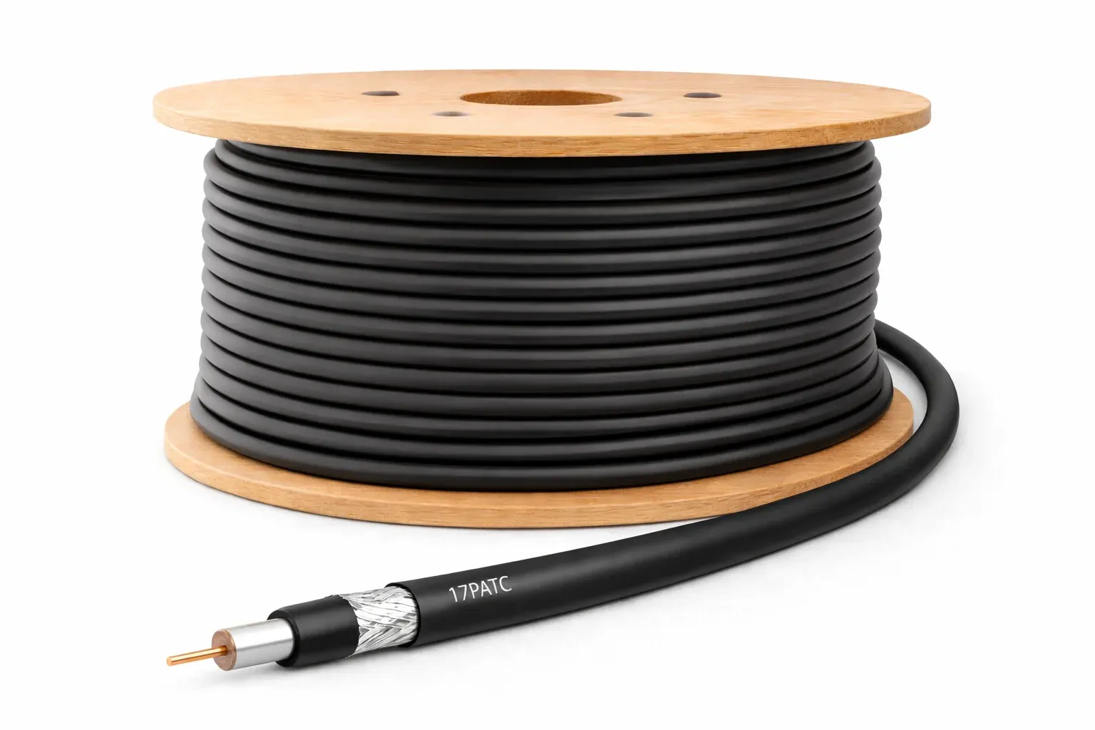 Coaxial 17PATC – TV/vidéo – noir – couronne 100 m