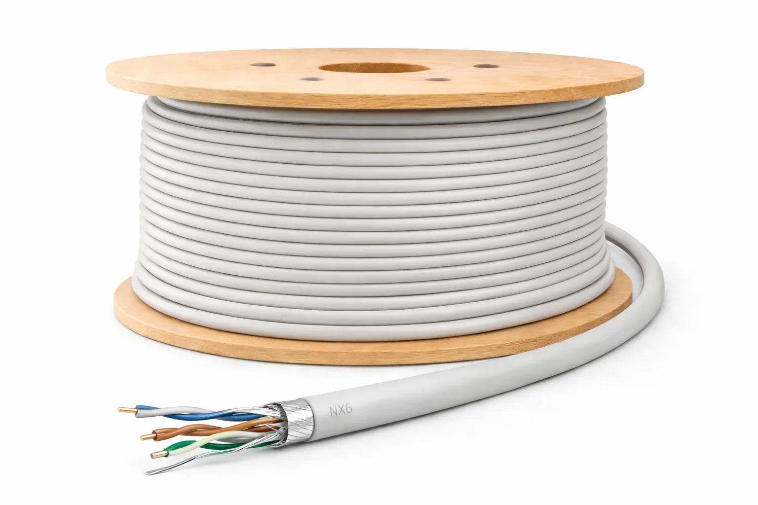 Câble réseau F/UTP Cat5e 4 paires LSZH — au mètre