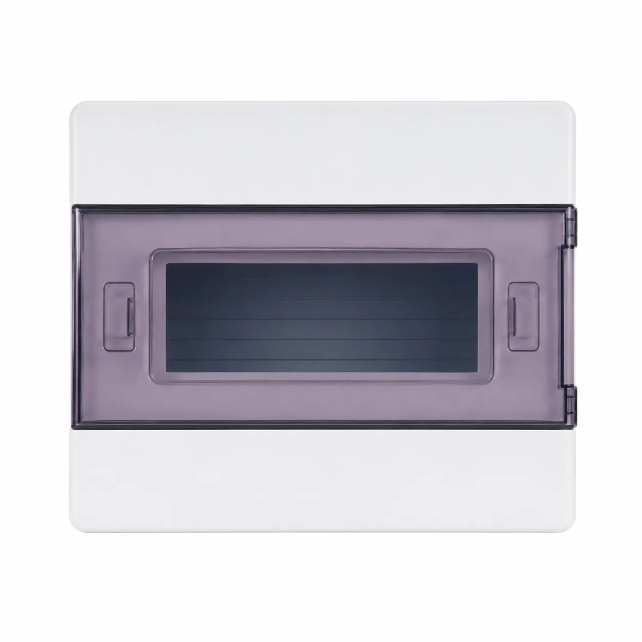 Porte transparente fumée — cache-bornes PCD-N — 1 rangée × 8 modules — IP40 — image 1