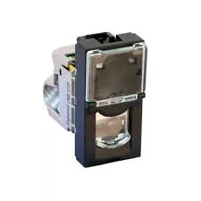Prise RJ45 Cat6A STP — 1 rangée × 1 module — noir mat — image 1