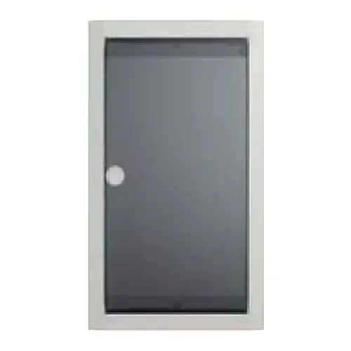 Cadre et porte transparente — coffret UK500 — 1 rangée × 12 modules — IP40 — image 1