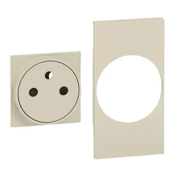 Enjoliveur Living Now pour prise de courant Surface — 2P+T — 2 modules — sable — image 1
